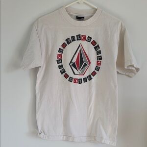 Volcom Men's White Graphic T-Shirt
